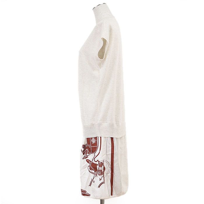 Hermes Hermes Hermès Twill Reine Silk High Gauge Cashmere Cotton Dress 34 Cotton Dresses DUTY FREE for USA Size ONE SIZE - 12 Thumbnail