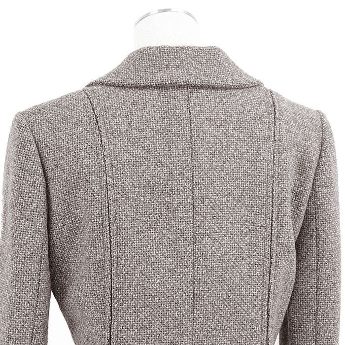 Chanel Chanel Chanel Tailored Jacket Wool Knit Jacket Leather Outerwear 03A P22217 DUTY FREE for USA Size ONE SIZE - 12 Thumbnail