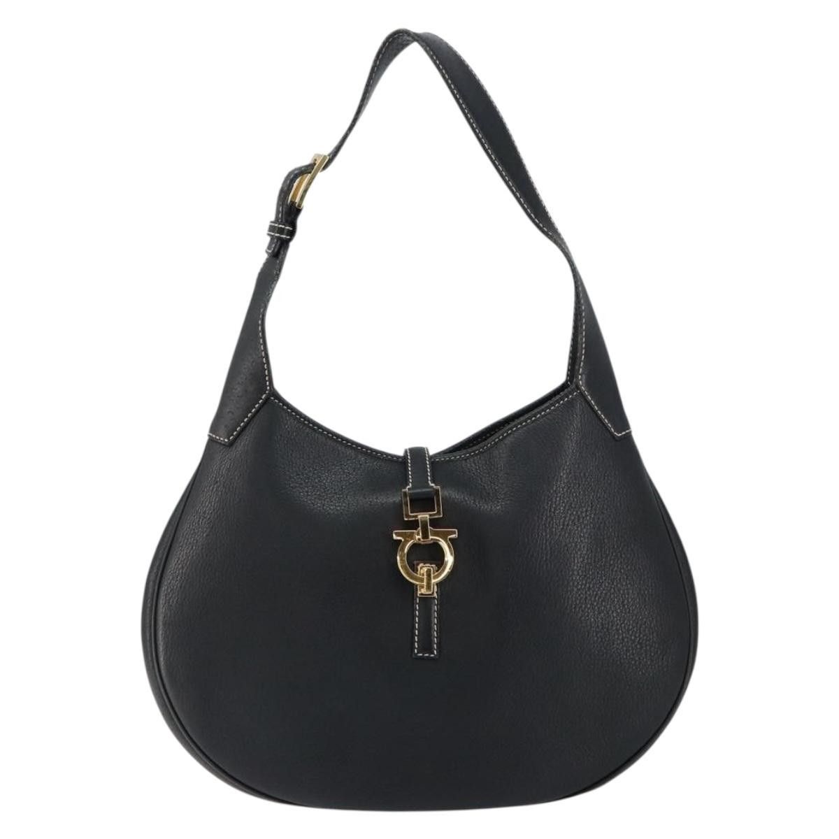 Salvatore Ferragamo Salvatore Ferragamo Gancini Shoulder Bag Leather Size ONE SIZE - 18 Thumbnail
