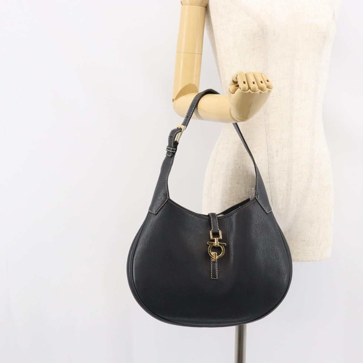 Salvatore Ferragamo Salvatore Ferragamo Gancini Shoulder Bag Leather Size ONE SIZE - 13 Thumbnail