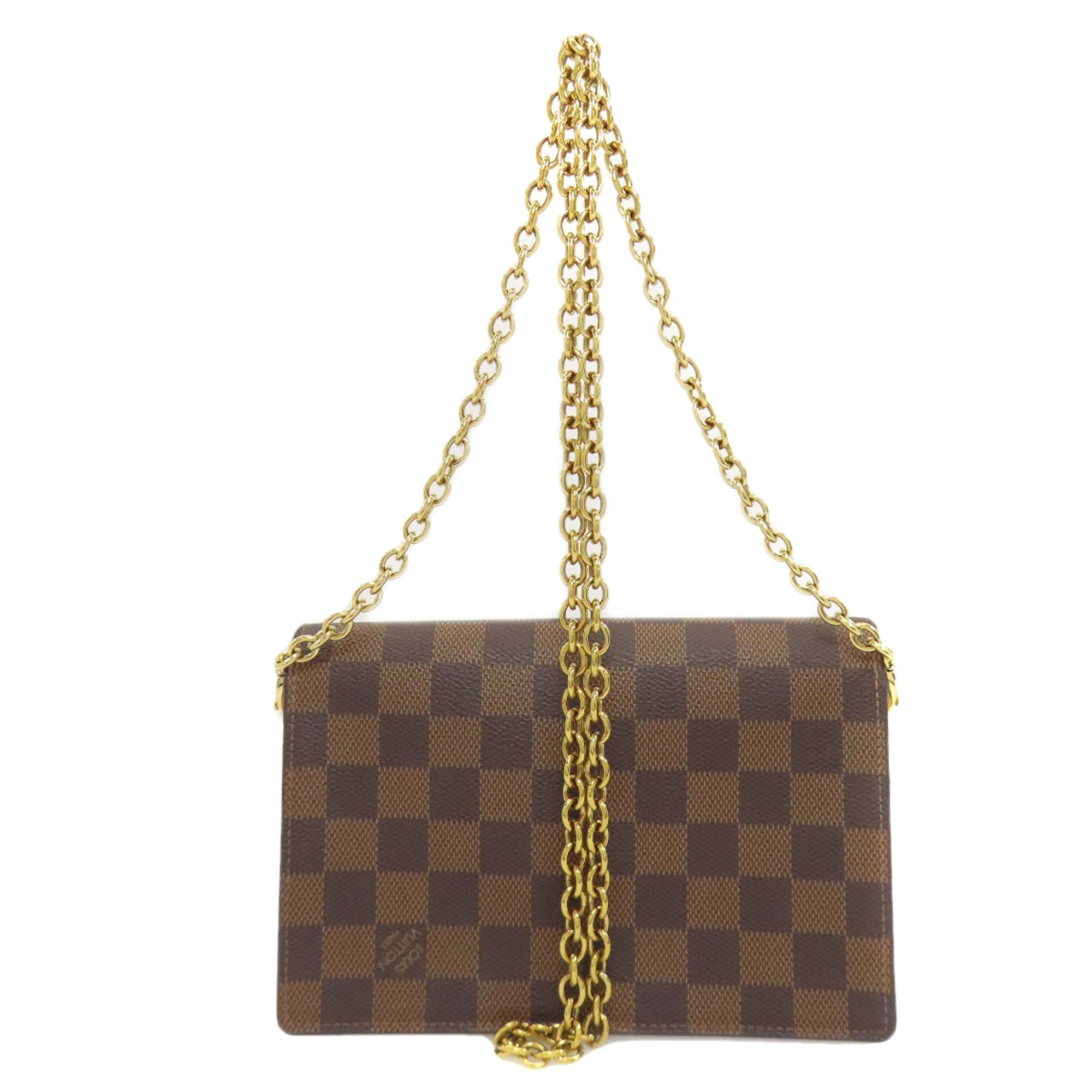 Louis Vuitton Louis Vuitton N60237 Portefeuille Vavin Chain Shoulder Bag in Damier Canvas for Women Size ONE SIZE - 2 Thumbnail
