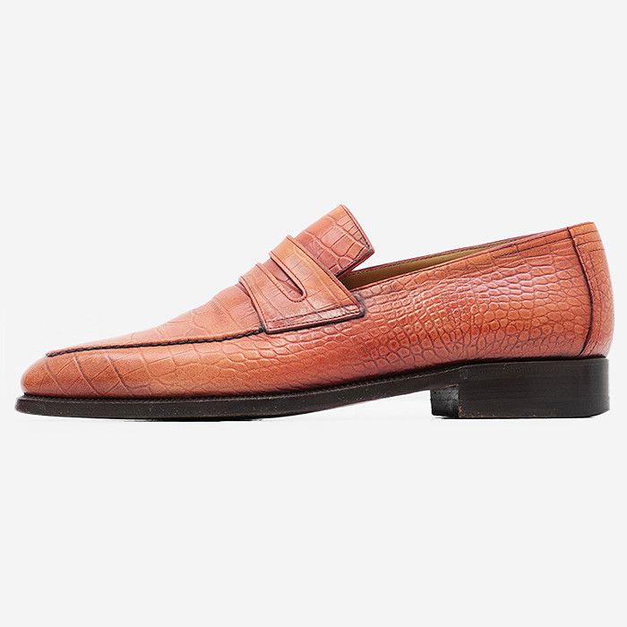 Other Other Berluti Coin Loafer Croco Embossed Leather Loafer Leather Shoes DUTY FREE for USA Size ONE SIZE - 2 Thumbnail