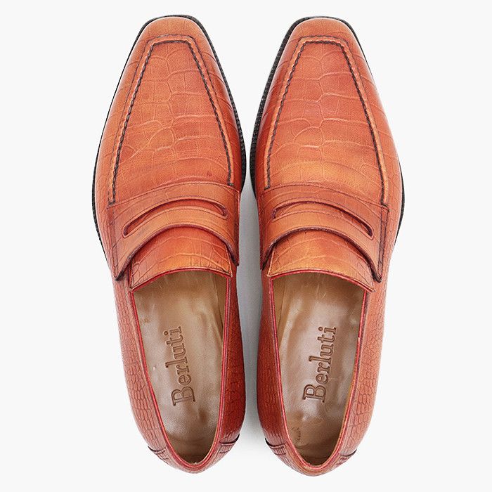 Other Other Berluti Coin Loafer Croco Embossed Leather Loafer Leather Shoes DUTY FREE for USA Size ONE SIZE - 3 Thumbnail