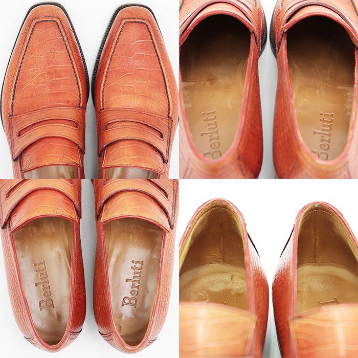 Other Other Berluti Coin Loafer Croco Embossed Leather Loafer Leather Shoes DUTY FREE for USA Size ONE SIZE - 4 Thumbnail