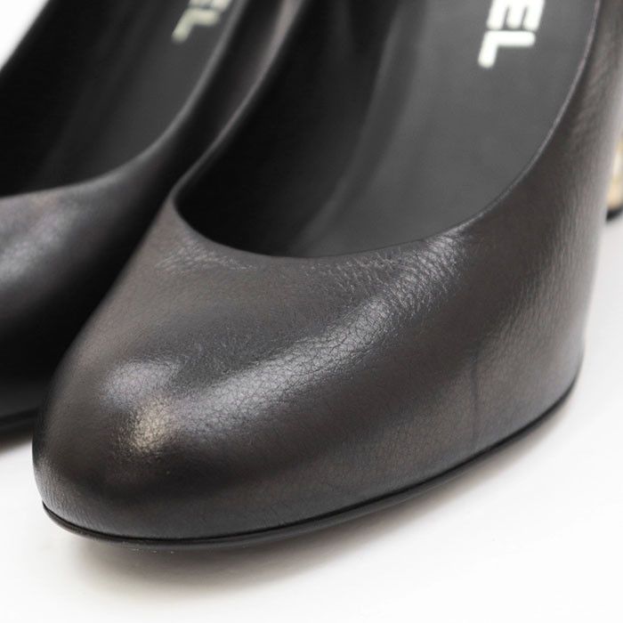 Chanel Chanel Chanel COCO Mark Charm Leather Pumps Leather Shoes G29300 DUTY FREE for USA Size ONE SIZE - 2 Thumbnail