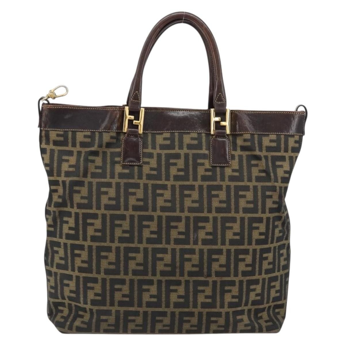 Fendi Fendi Vintage Zip Tote Zucca Canvas Size ONE SIZE - 2 Thumbnail