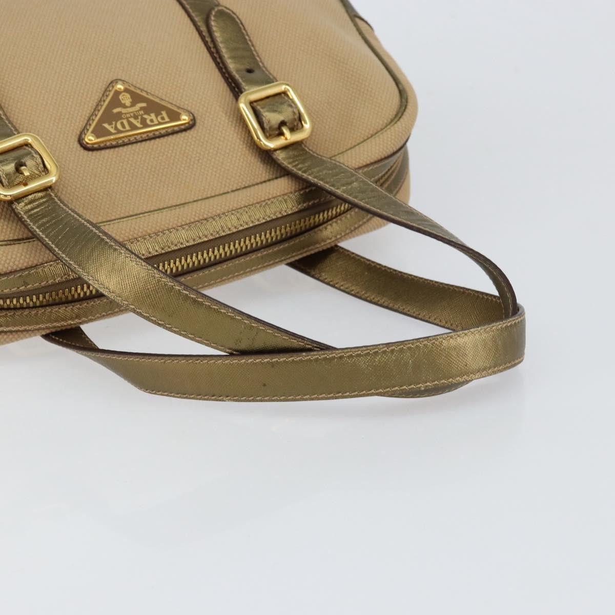 Prada Prada Bowler Bag Canvas with Leather Size ONE SIZE - 8 Thumbnail