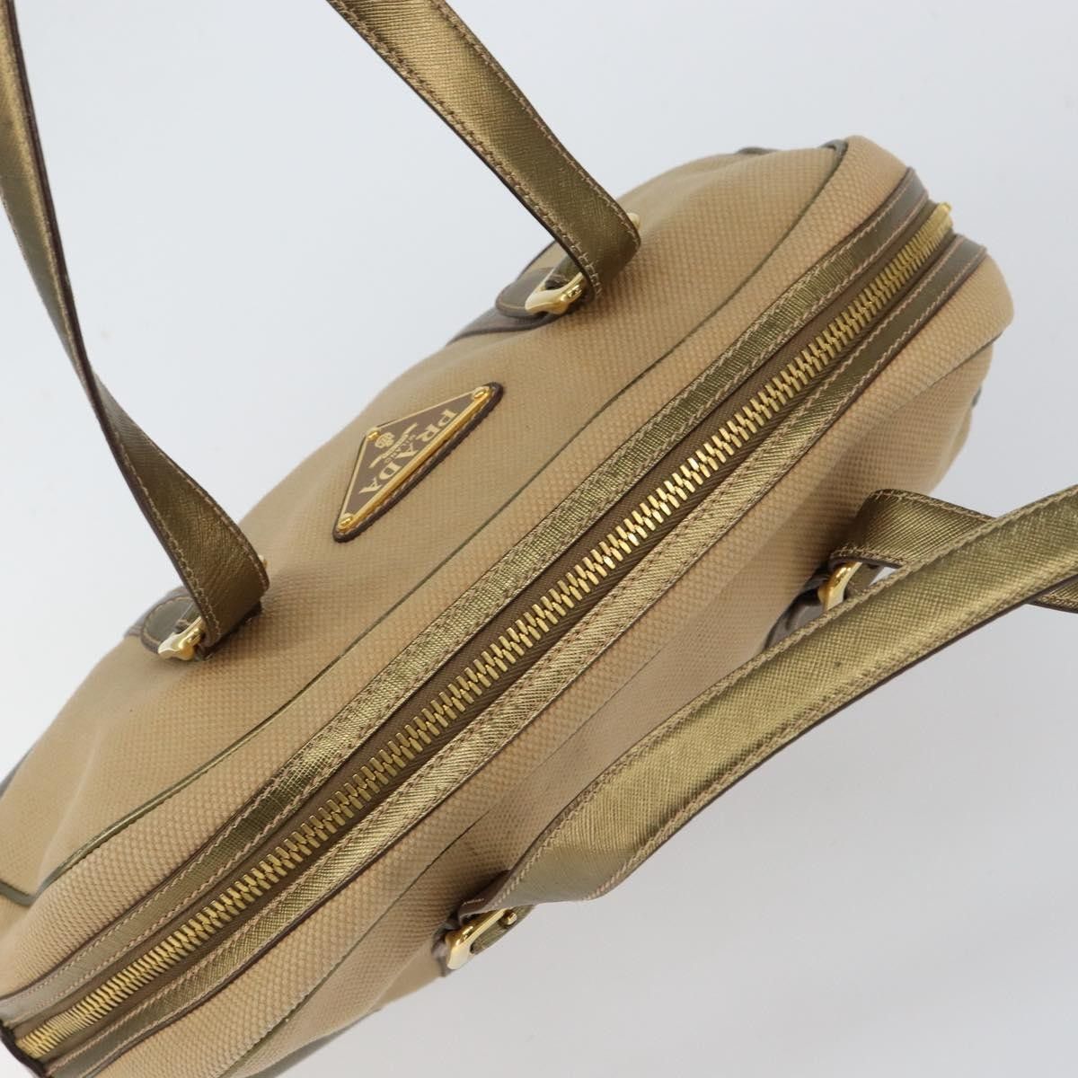 Prada Prada Bowler Bag Canvas with Leather Size ONE SIZE - 18 Thumbnail