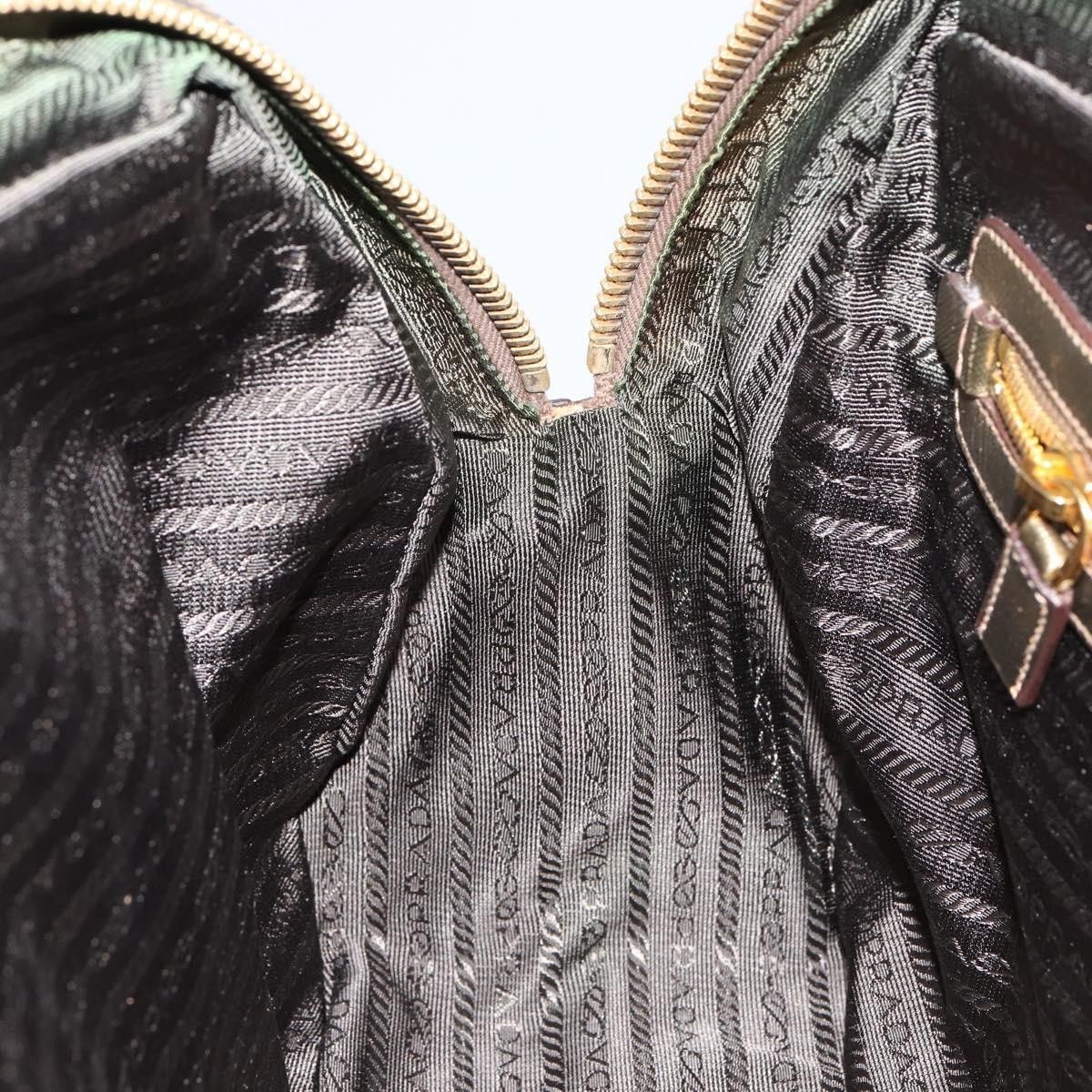 Prada Prada Bowler Bag Canvas with Leather Size ONE SIZE - 23 Thumbnail