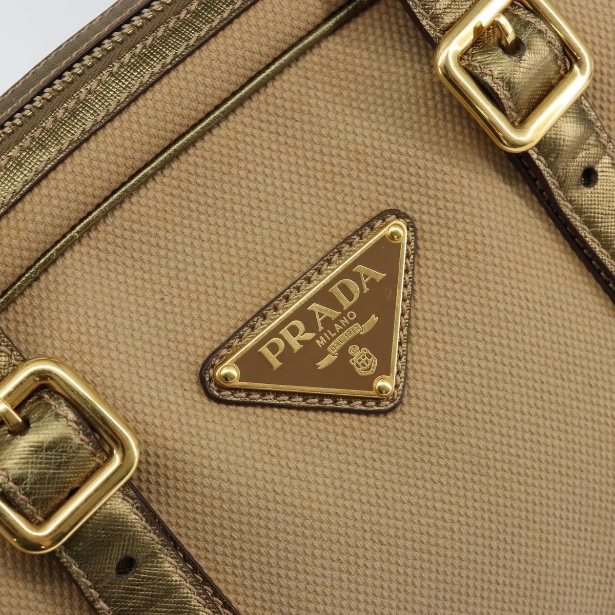 Prada Prada Bowler Bag Canvas with Leather Size ONE SIZE - 14 Thumbnail
