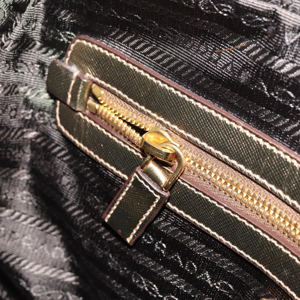 Prada Prada Bowler Bag Canvas with Leather Size ONE SIZE - 13 Thumbnail