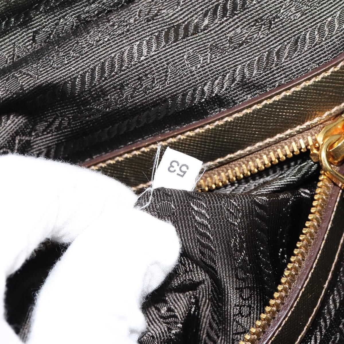 Prada Prada Bowler Bag Canvas with Leather Size ONE SIZE - 7 Thumbnail