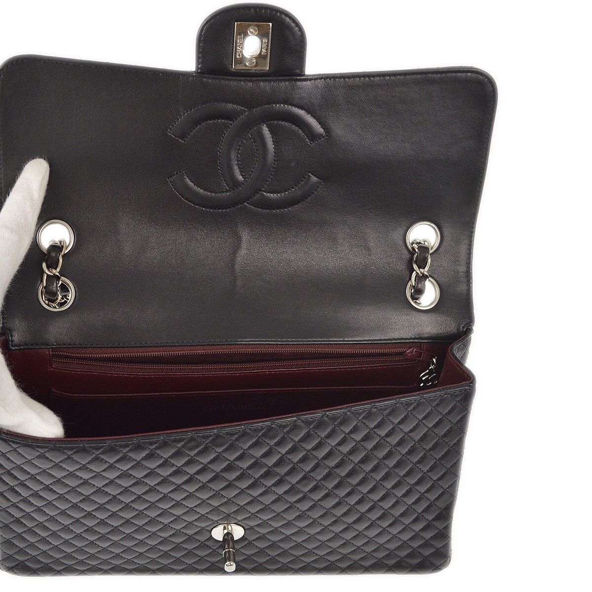 Chanel Chanel Vintage Classic Single Flap Bag Micro Quilted Lambskin Size ONE SIZE - 8 Thumbnail