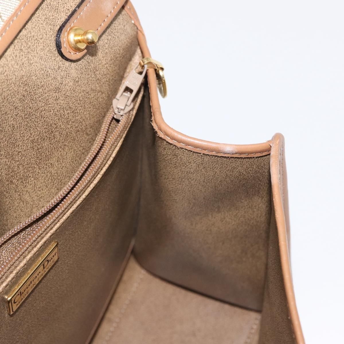 Dior Christian Dior Vintage Honeycomb Handbag Canvas Leather Size ONE SIZE - 19 Thumbnail
