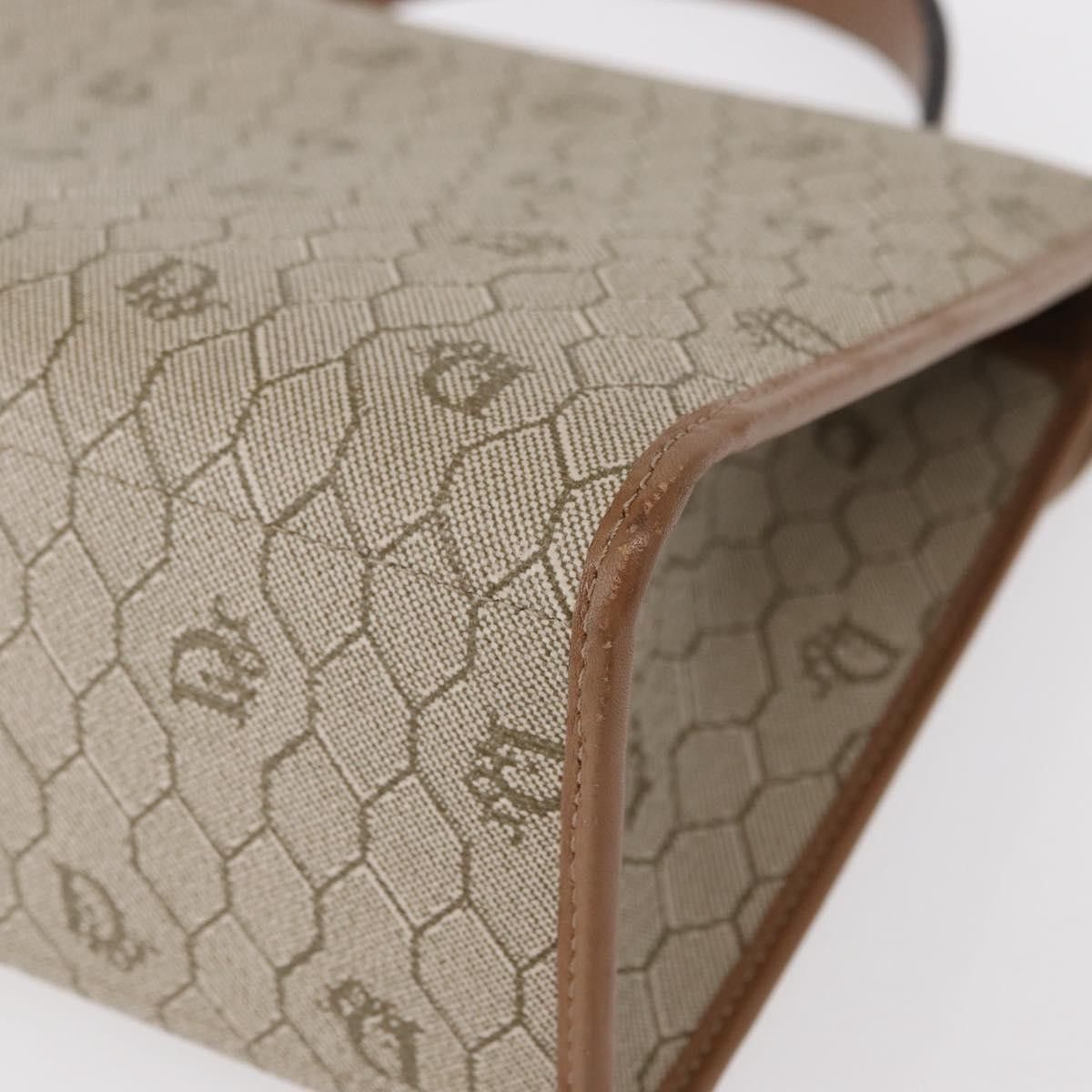 Dior Christian Dior Vintage Honeycomb Handbag Canvas Leather Size ONE SIZE - 11 Thumbnail