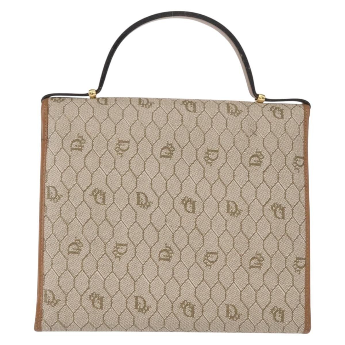 Dior Christian Dior Vintage Honeycomb Handbag Canvas Leather Size ONE SIZE - 2 Thumbnail