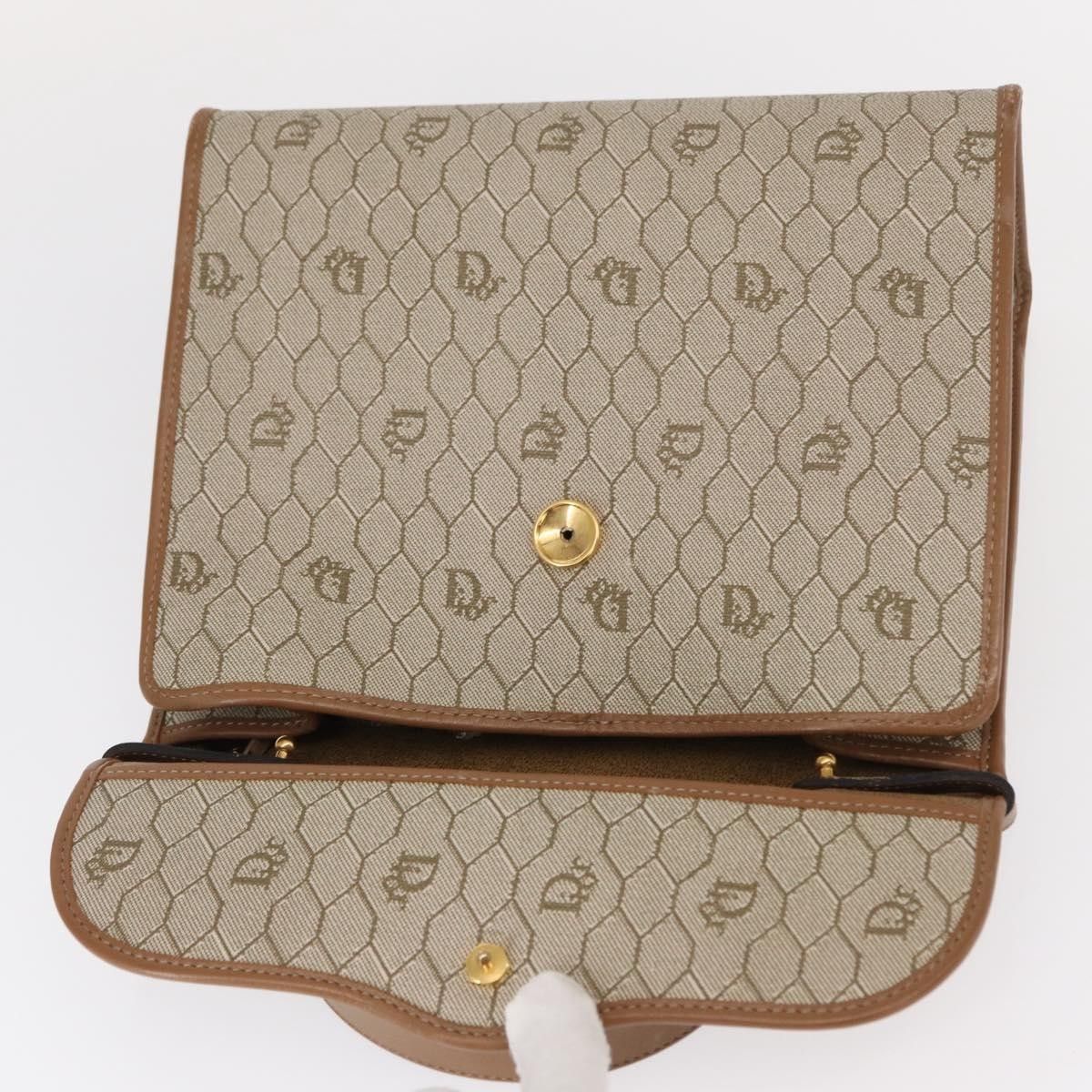 Dior Christian Dior Vintage Honeycomb Handbag Canvas Leather Size ONE SIZE - 17 Thumbnail