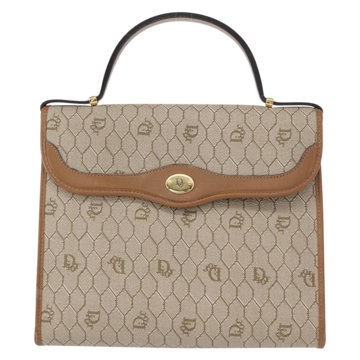 Dior Christian Dior Vintage Honeycomb Handbag Canvas Leather Size ONE SIZE - 18 Thumbnail