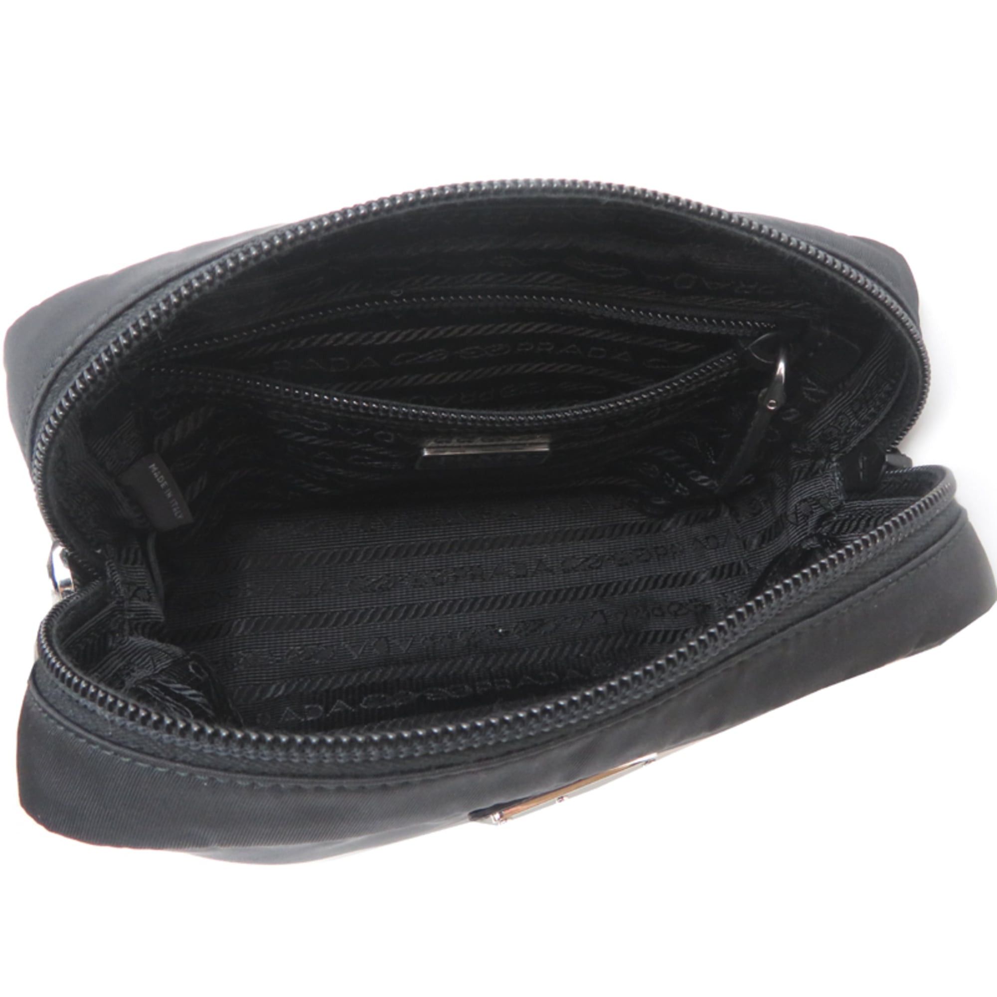 Prada Prada Re-Nylon Women's/Men's Pouch 1NS021 Nylon Black Size ONE SIZE - 6 Thumbnail