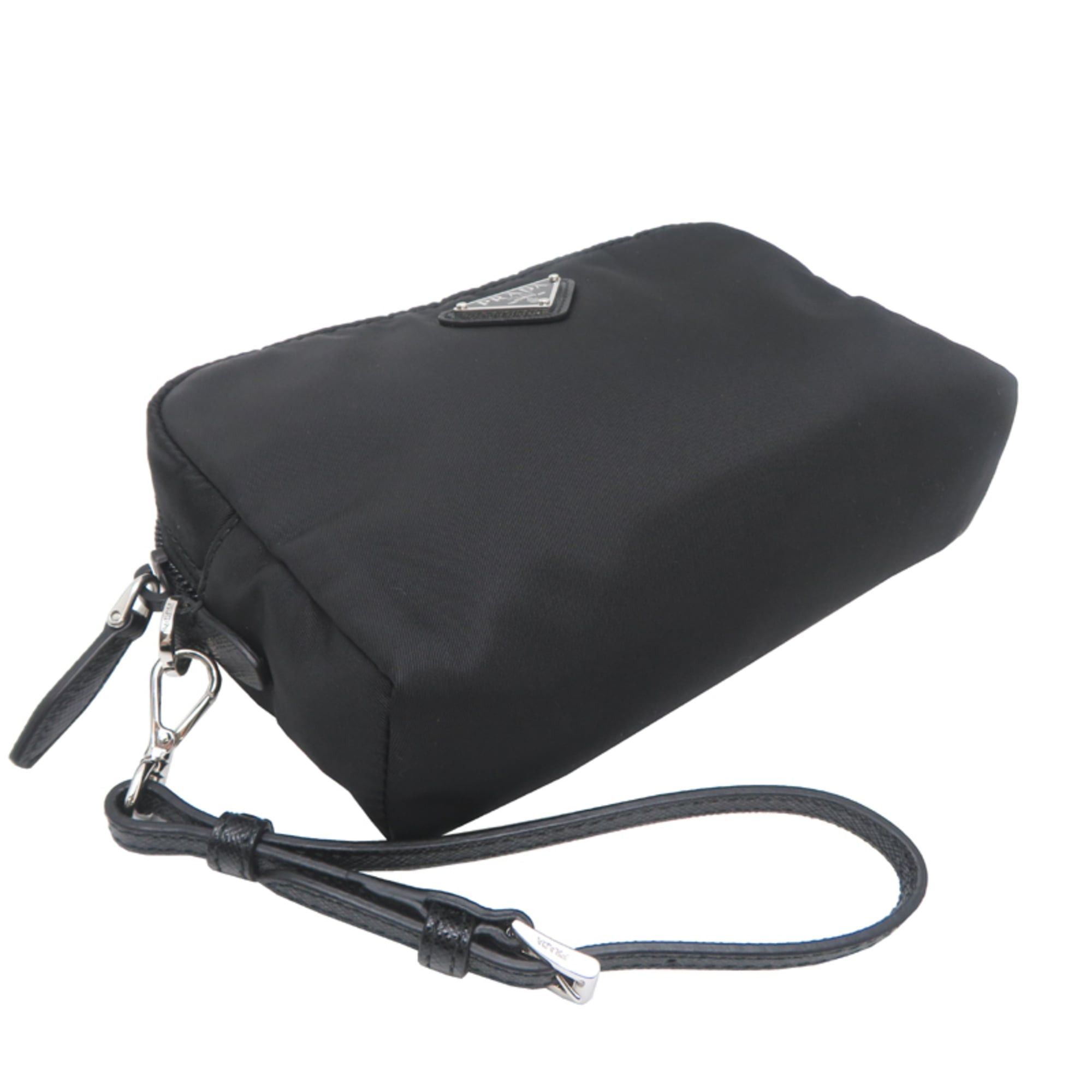 Prada Prada Re-Nylon Women's/Men's Pouch 1NS021 Nylon Black Size ONE SIZE - 3 Thumbnail
