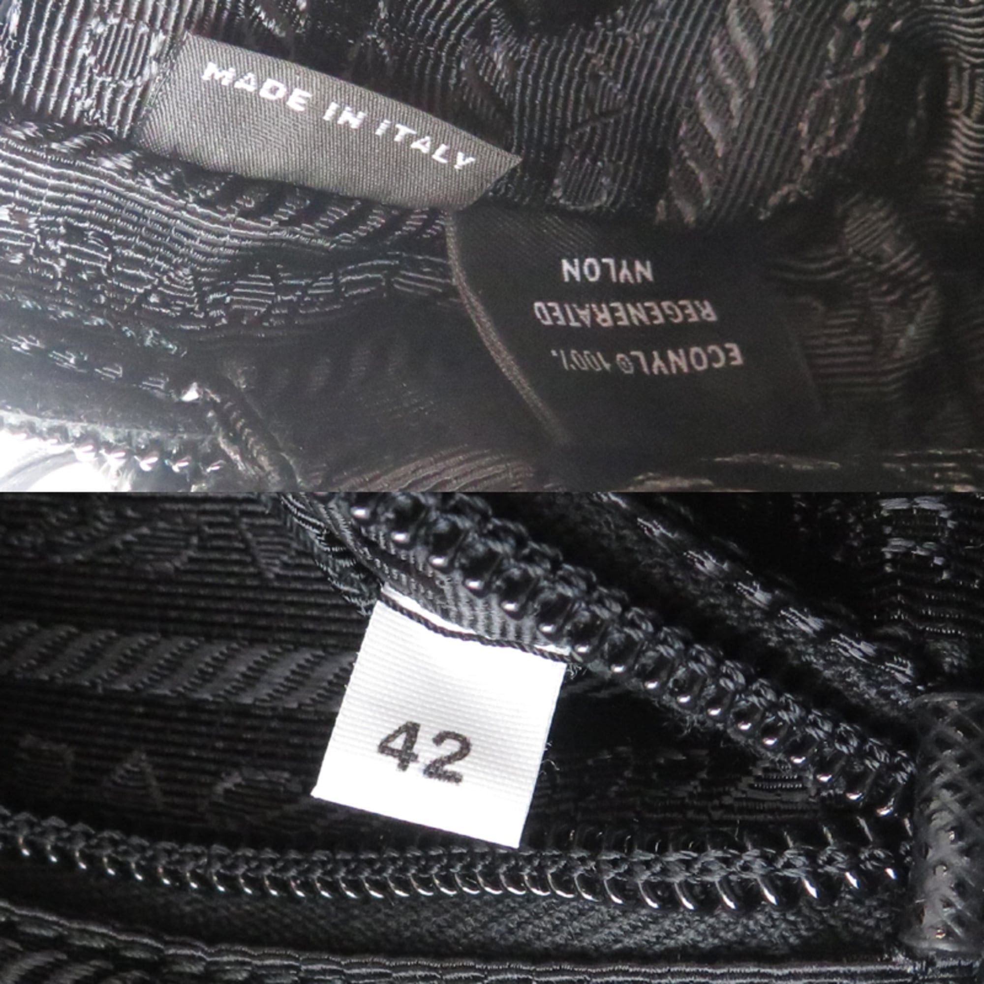 Prada Prada Re-Nylon Women's/Men's Pouch 1NS021 Nylon Black Size ONE SIZE - 8 Thumbnail