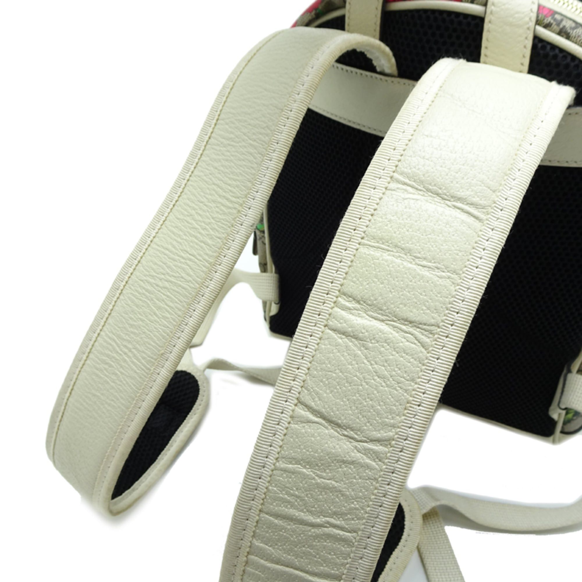 Gucci Gucci Floral Backpack, Women's Backpack/Daypack, 547965, GG Supreme, Beige Size ONE SIZE - 5 Thumbnail