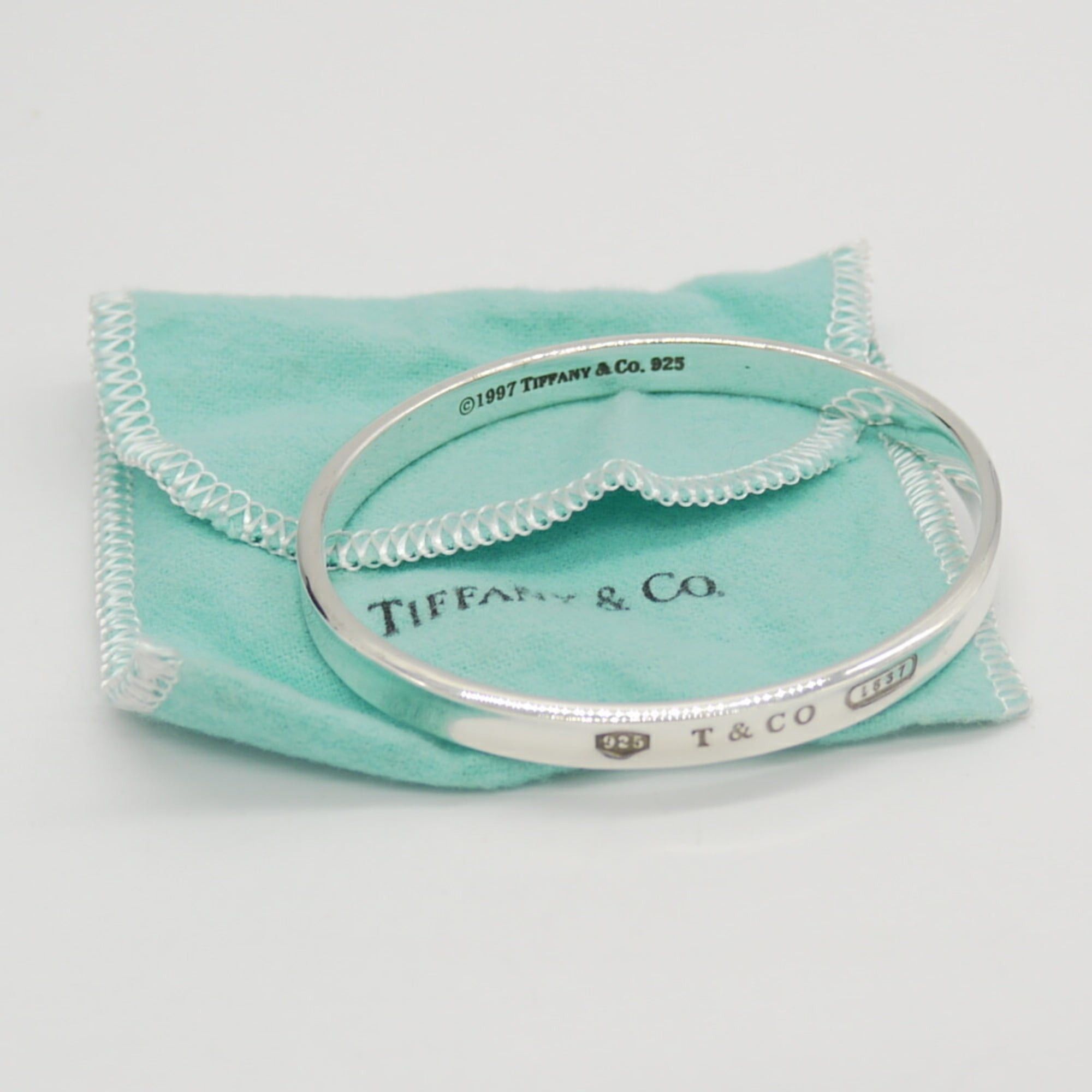 Tiffany & Co. TIFFANY & Co. Tiffany 1837 Narrow Bangle Bracelet Silver 925 Size ONE SIZE - 6 Thumbnail