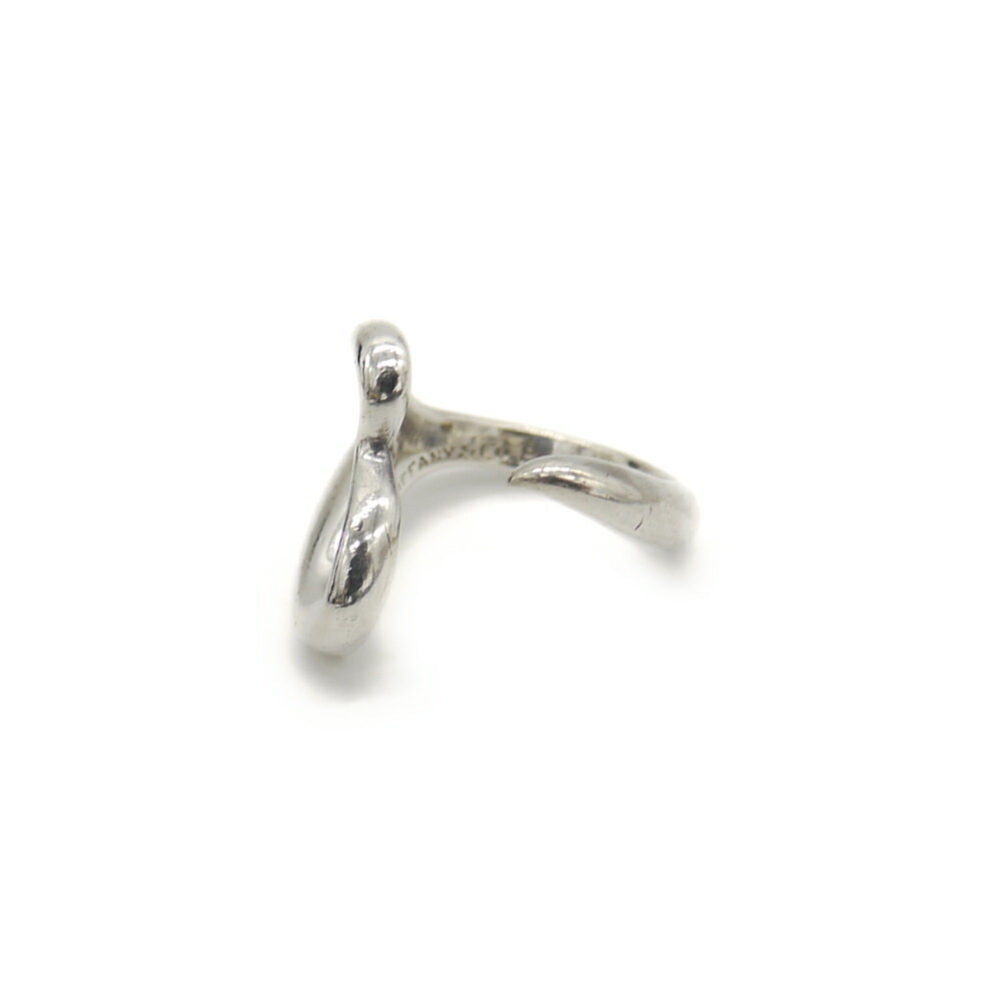 Tiffany & Co. TIFFANY & Co. Tiffany Elsa Peretti Heart Cuff Ring, Silver 925, Size 9 Size ONE SIZE - 3 Thumbnail