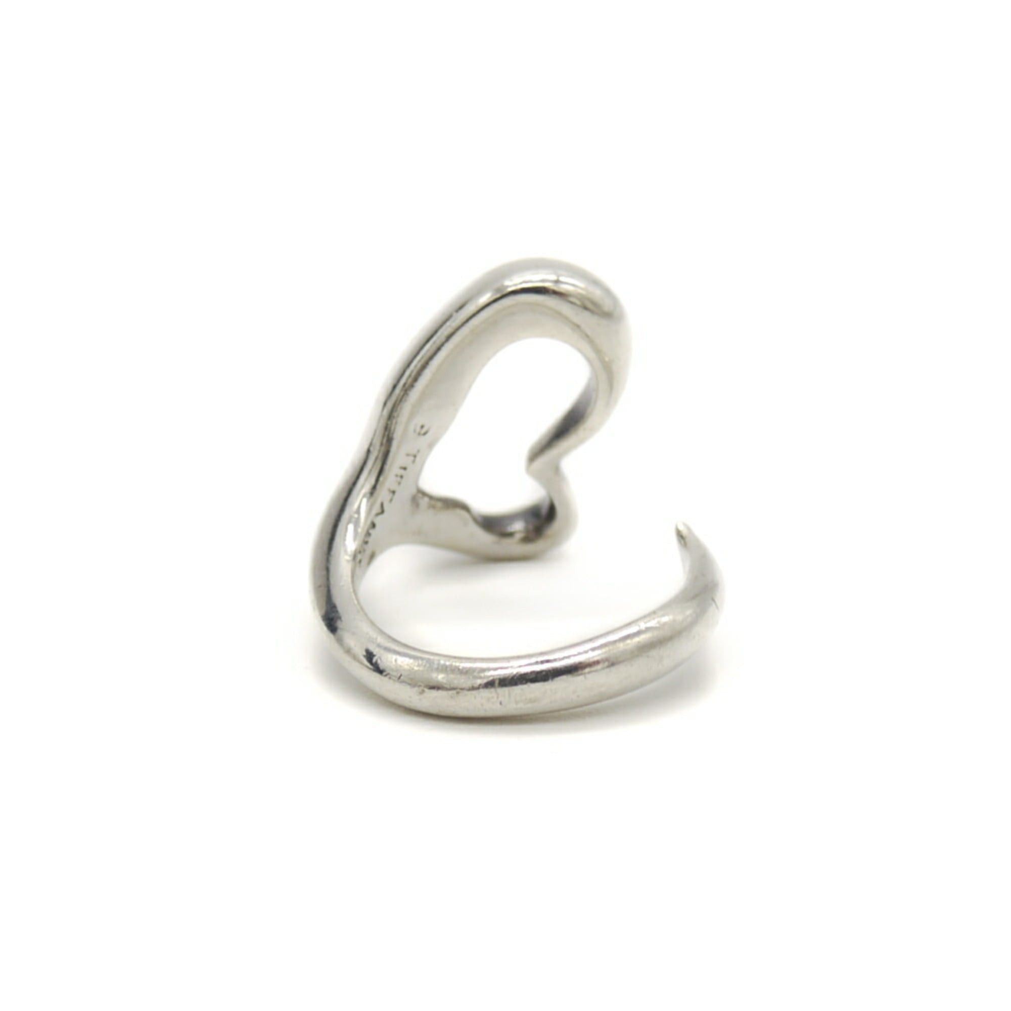 Tiffany & Co. TIFFANY & Co. Tiffany Elsa Peretti Heart Cuff Ring, Silver 925, Size 9 Size ONE SIZE - 4 Thumbnail