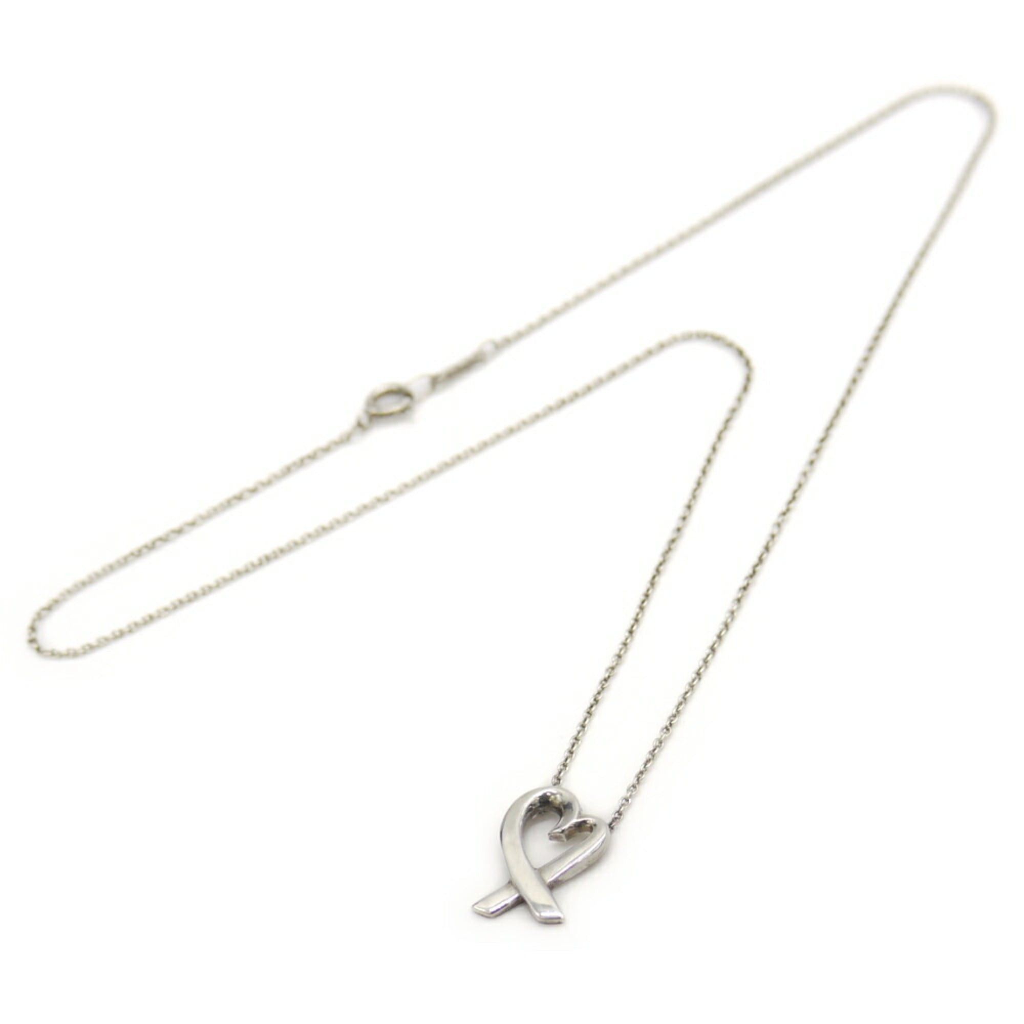 Tiffany & Co. TIFFANY & Co. Tiffany Paloma Picasso Loving Heart Necklace Silver 925 Azuki Chain Size ONE SIZE - 3 Thumbnail