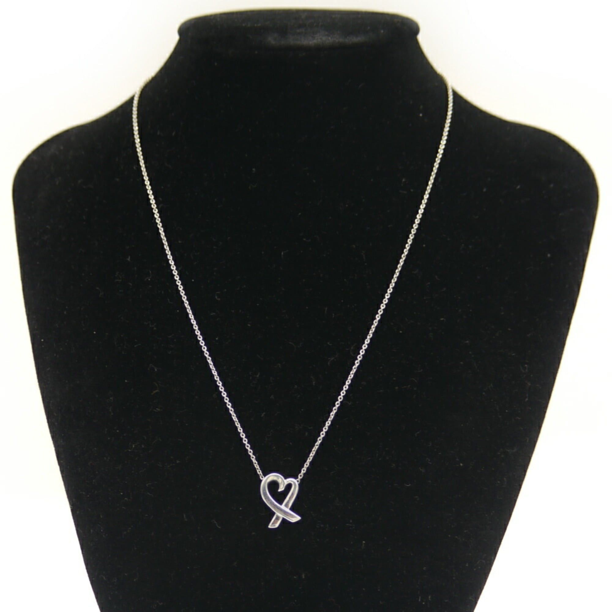 Tiffany & Co. TIFFANY & Co. Tiffany Paloma Picasso Loving Heart Necklace Silver 925 Azuki Chain Size ONE SIZE - 6 Thumbnail
