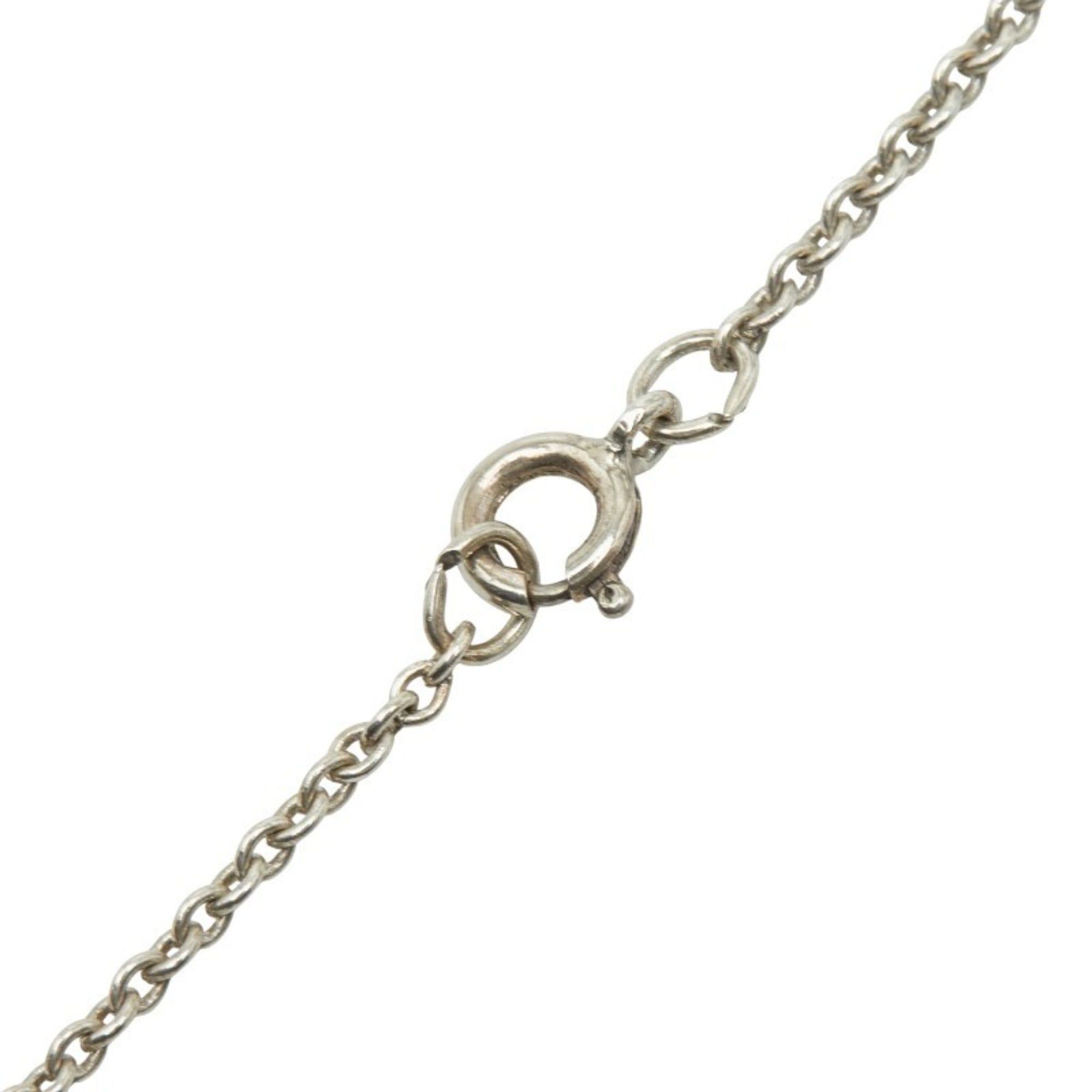 Tiffany & Co. Vintage Heart Ribbon Pendant Necklace in 925 Sterling Silver and 18K Yellow Gold (stamped 750). Women's. TIFFANY