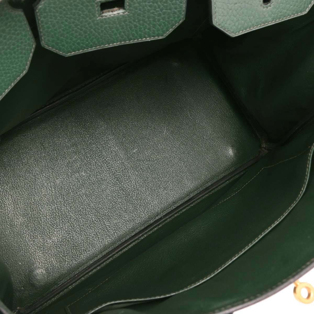 Hermes Hermes Birkin Handbag Green Ardennes with Gold Hardware Size ONE SIZE - 7 Thumbnail
