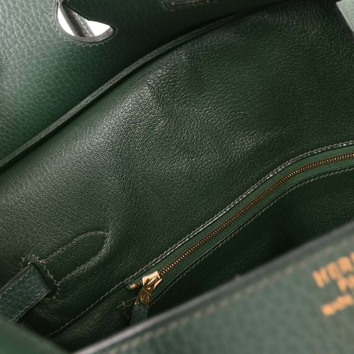 Hermes Hermes Birkin Handbag Green Ardennes with Gold Hardware Size ONE SIZE - 6 Thumbnail