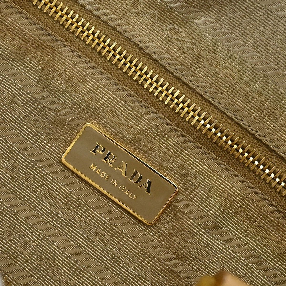 Prada Prada Barrel Bag Perforated Saffiano Leather Size ONE SIZE - 4 Thumbnail