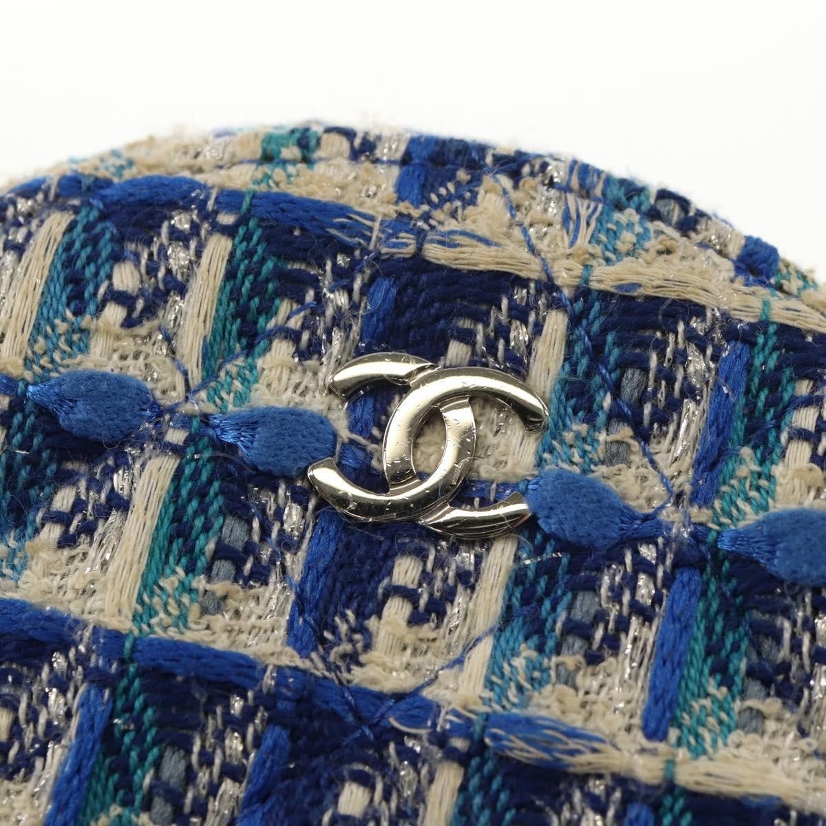 Chanel Chanel Lifesaver Round Clutch with Chain Quilted Tweed Size ONE SIZE - 21 Thumbnail