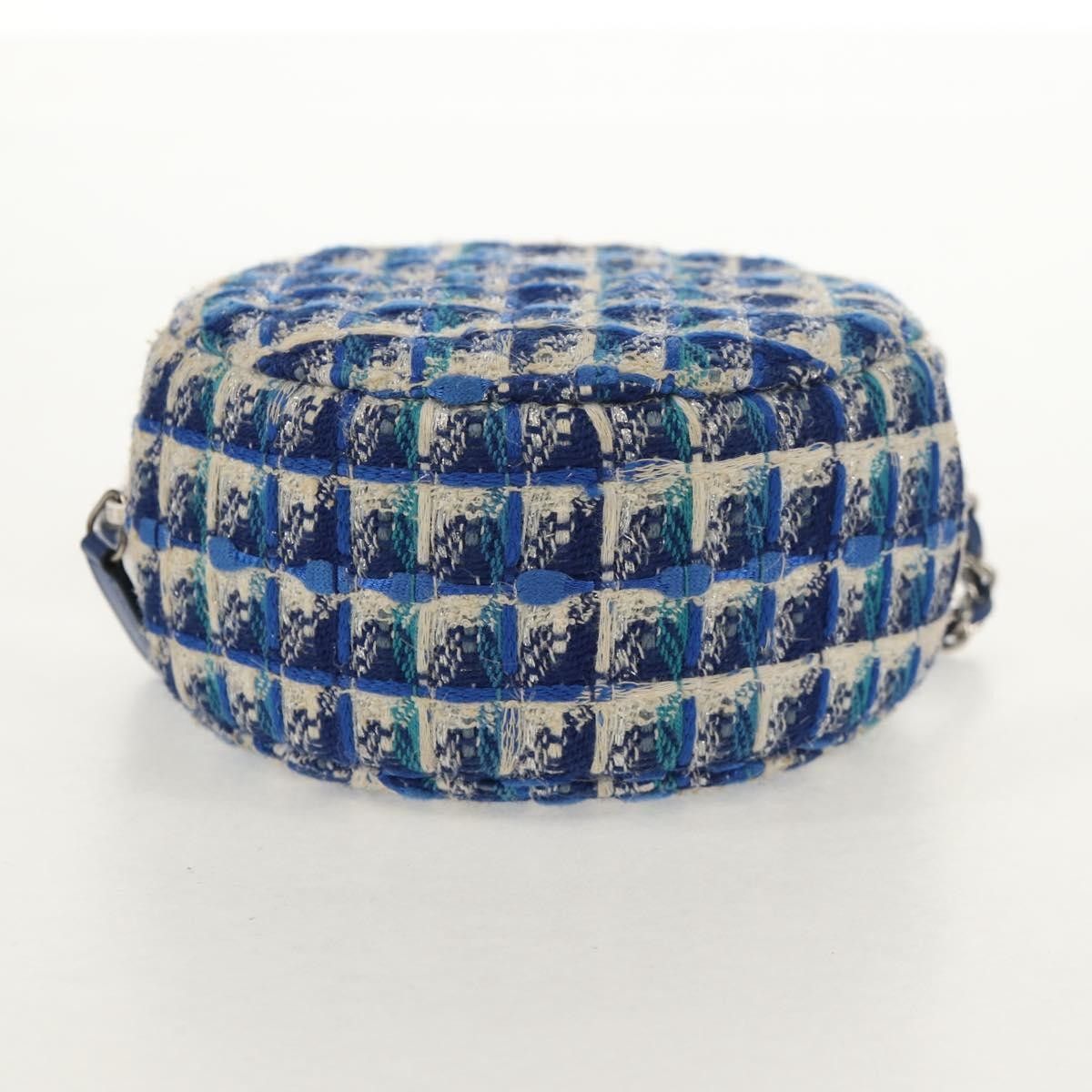 Chanel Chanel Lifesaver Round Clutch with Chain Quilted Tweed Size ONE SIZE - 19 Thumbnail