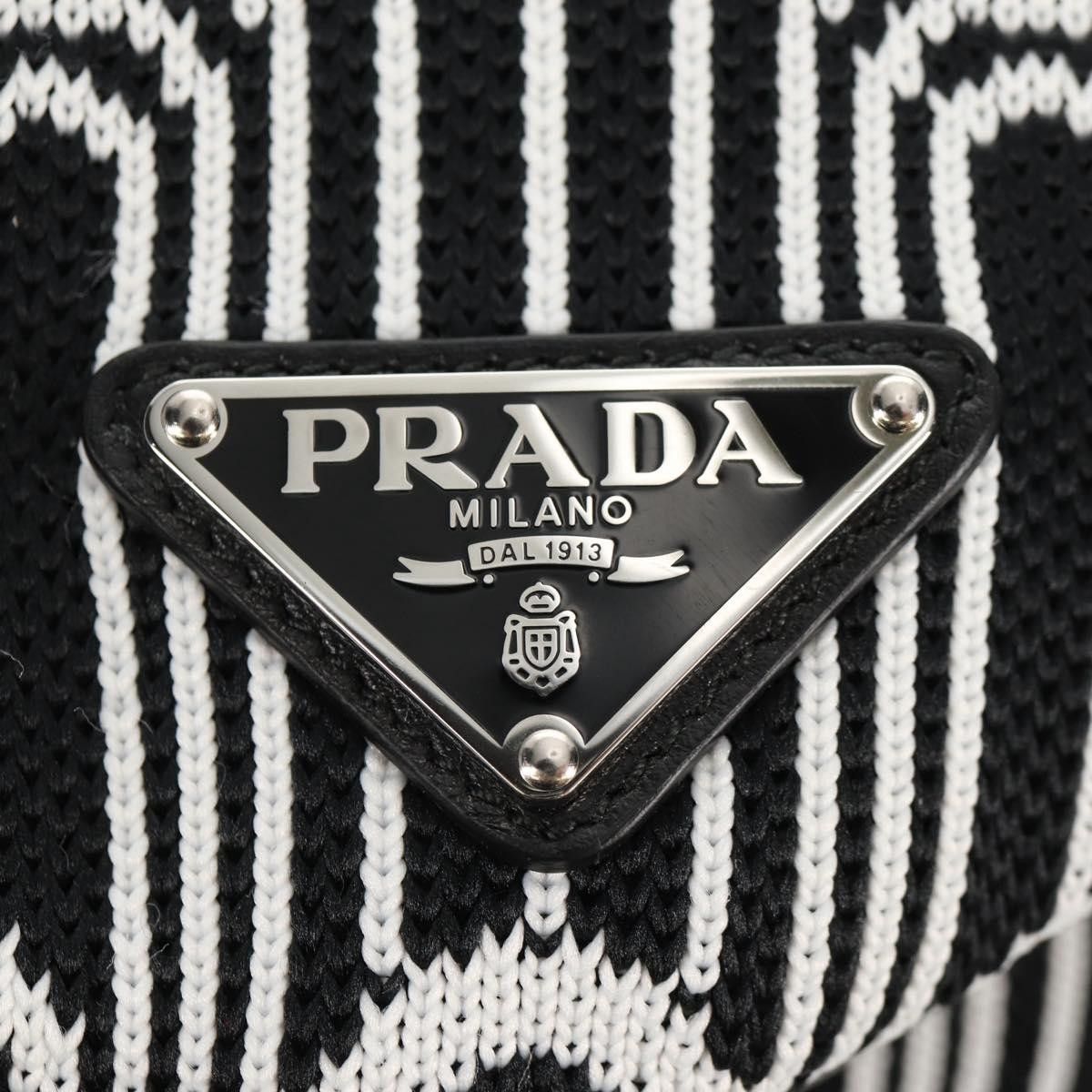 Prada Prada Signaux Shoulder Bag Jacquard Knit Size ONE SIZE - 14 Thumbnail