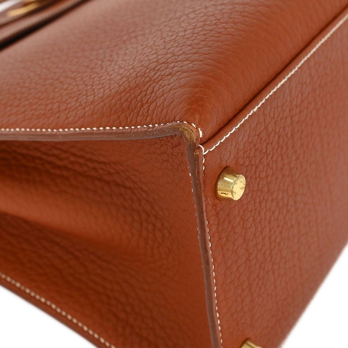 Hermes Hermes Kelly Handbag Brown Togo with Palladium Hardware Size ONE SIZE - 7 Thumbnail