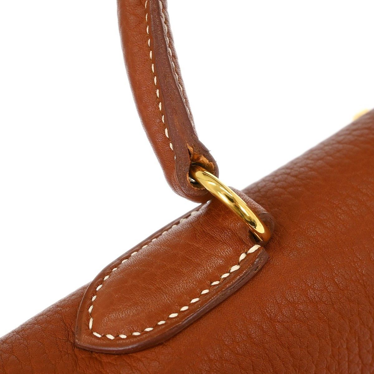 Hermes Hermes Kelly Handbag Brown Togo with Palladium Hardware Size ONE SIZE - 6 Thumbnail