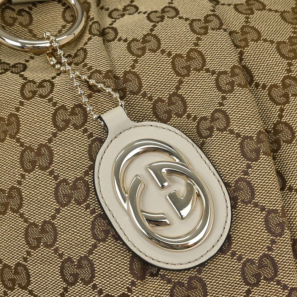 Gucci Gucci Sukey Hobo GG Canvas with Leather Size ONE SIZE - 9 Thumbnail