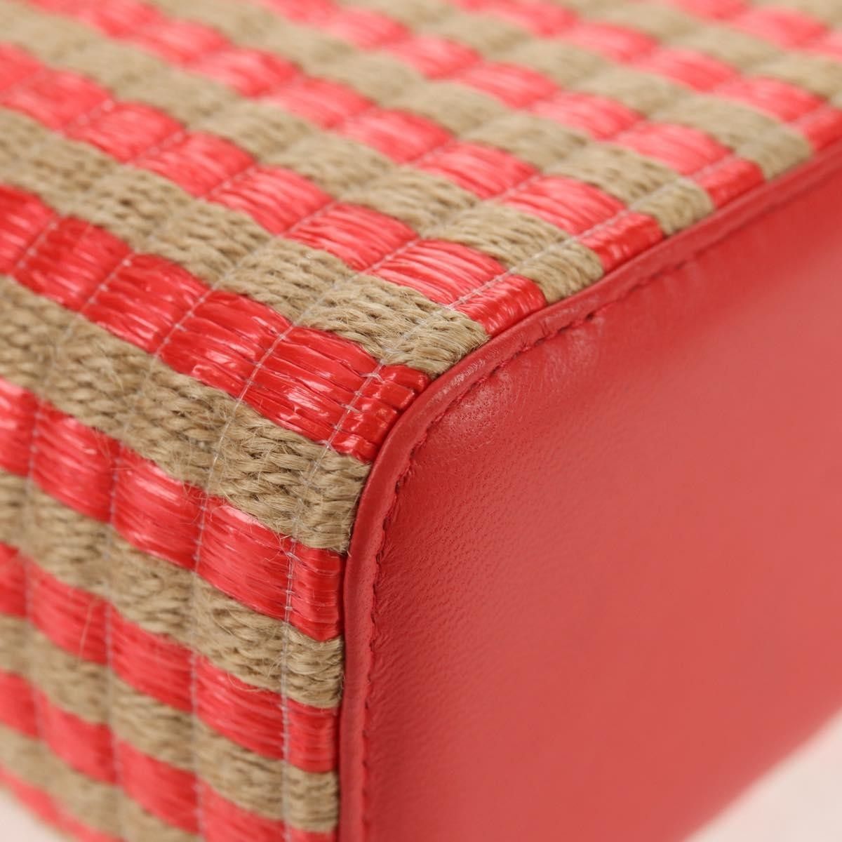 Chanel Chanel Classic Vanity Case with Chain Striped Raffia and Jute Size ONE SIZE - 12 Thumbnail