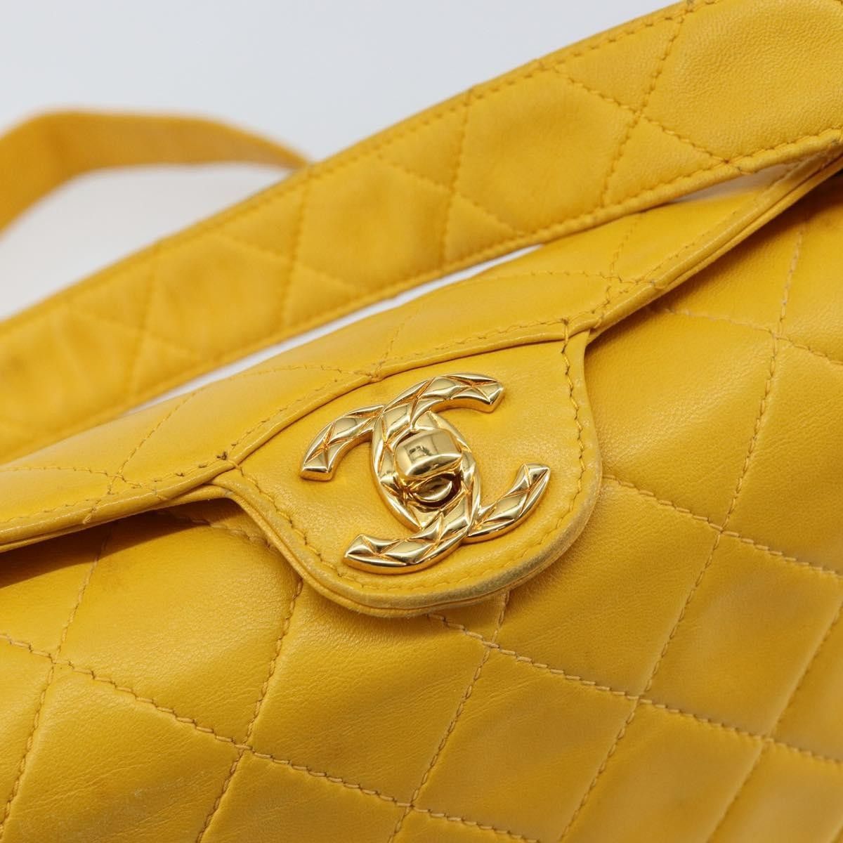 Chanel Chanel Vintage CC Fold Over Shoulder Bag Quilted Lambskin Size ONE SIZE - 13 Thumbnail