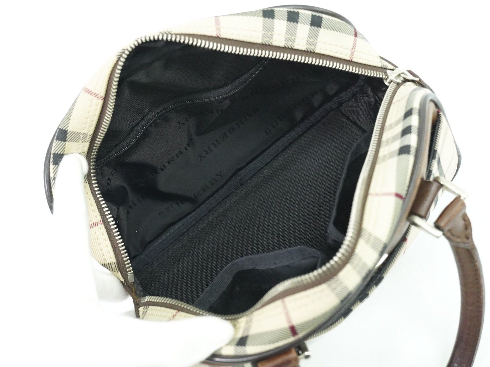 Burberry Burberry Nova Check Handbag Nova Check Canvas and leather Size ONE SIZE - 3 Thumbnail