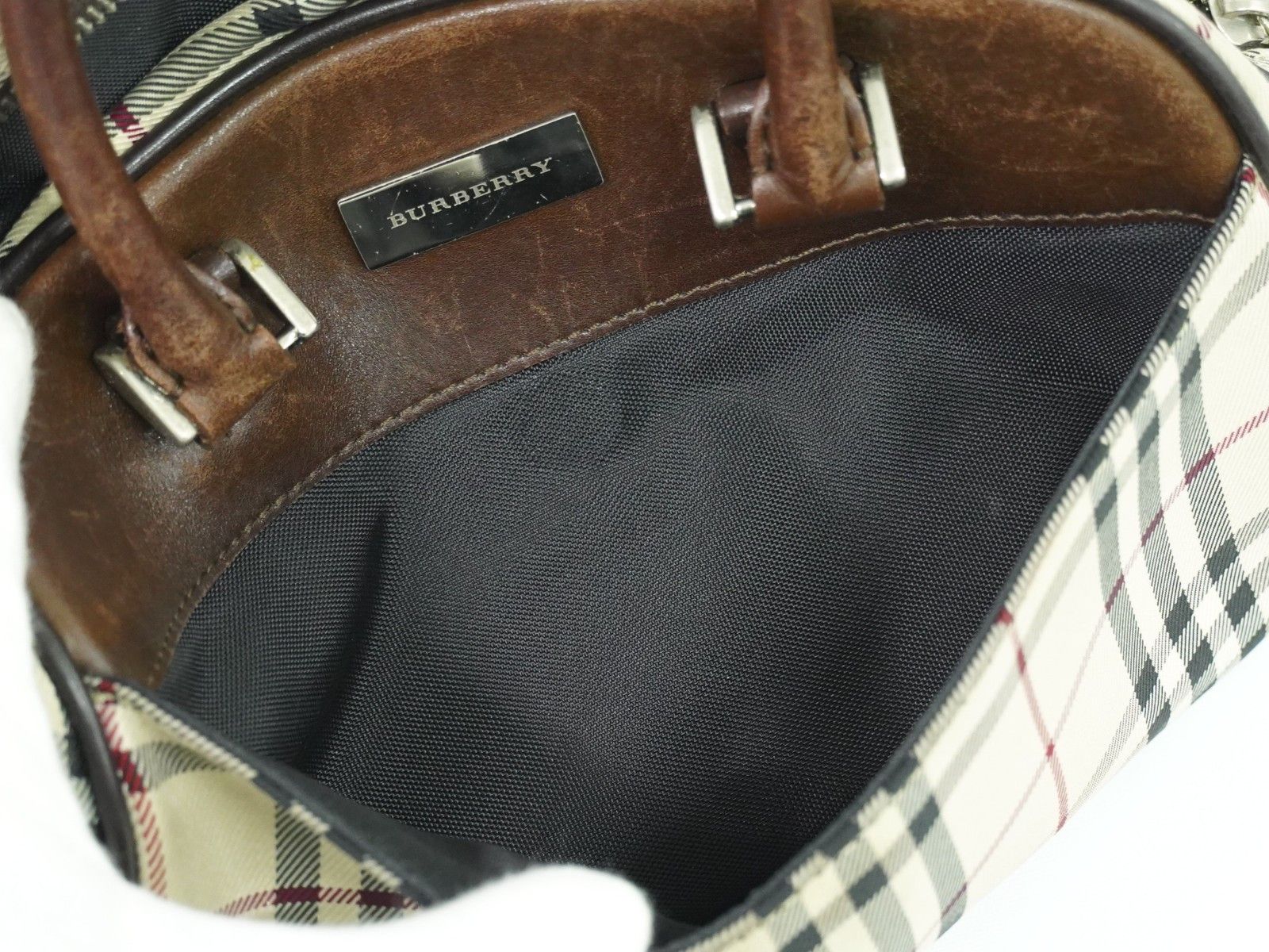 Burberry Burberry Nova Check Handbag Nova Check Canvas and leather Size ONE SIZE - 11 Thumbnail