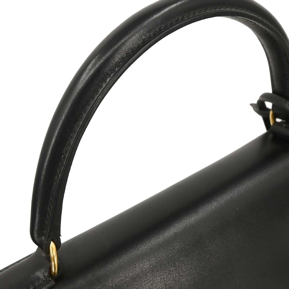 Hermes Hermes Kelly Handbag Black Box Calf with Gold Hardware Size ONE SIZE - 5 Thumbnail