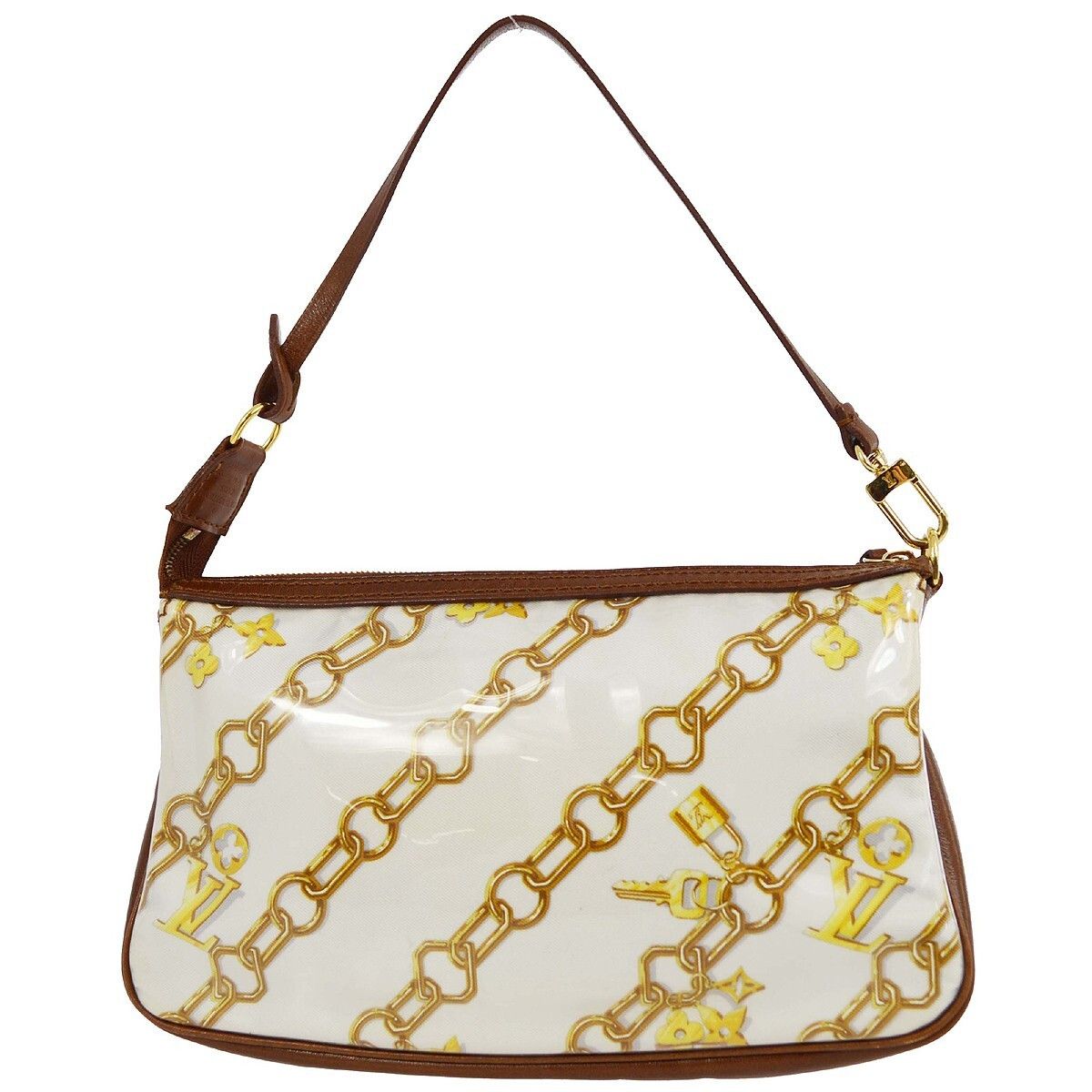 Louis Vuitton Louis Vuitton Charms Pochette PVC Over Printed Silk Size ONE SIZE - 2 Thumbnail