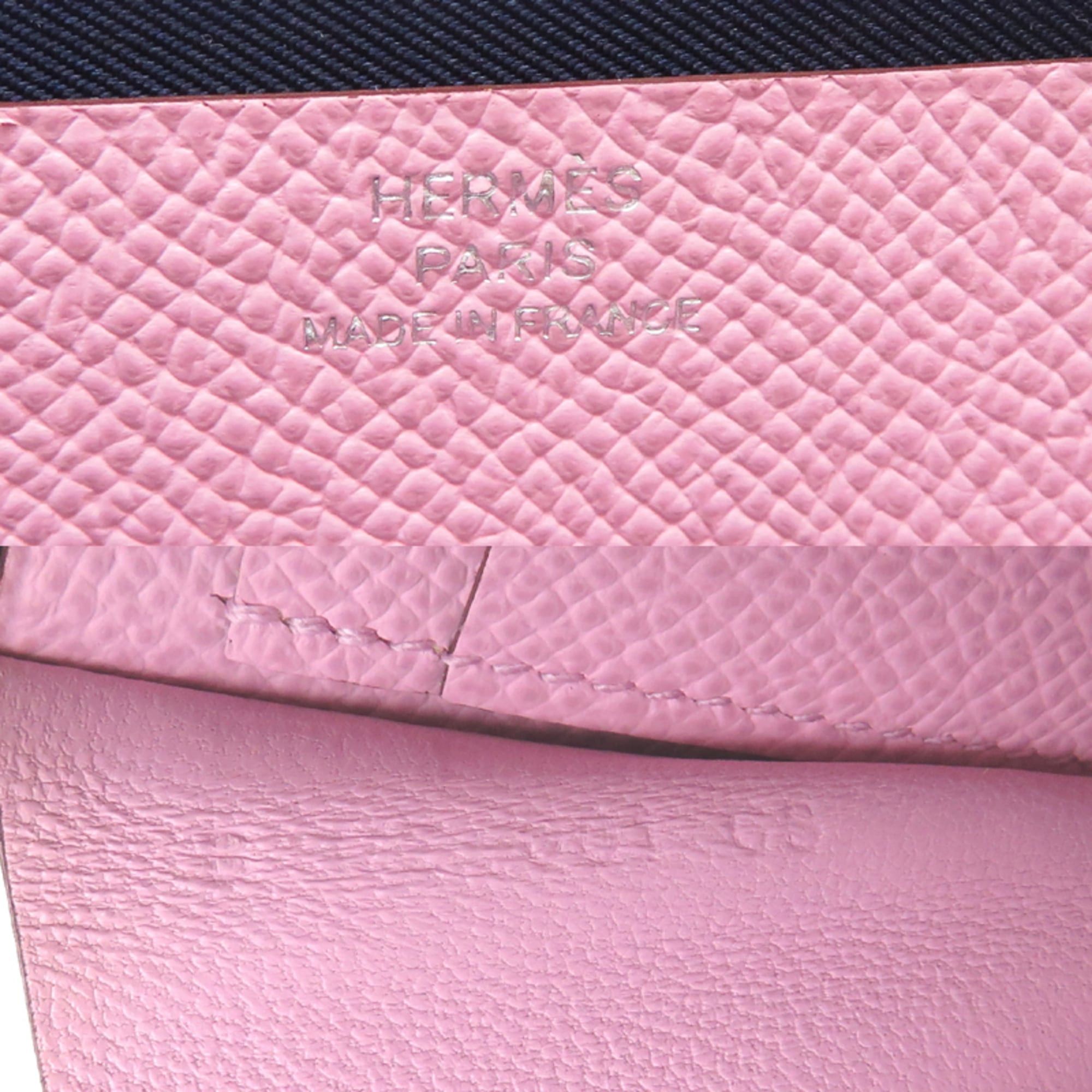 Hermes Hermes Hermès Nouveau To Go Zip B Stamp Women's Shoulder Bag Swift Mauve Sylvestre x Lime Cuivre Size ONE SIZE - 8 Thumbnail