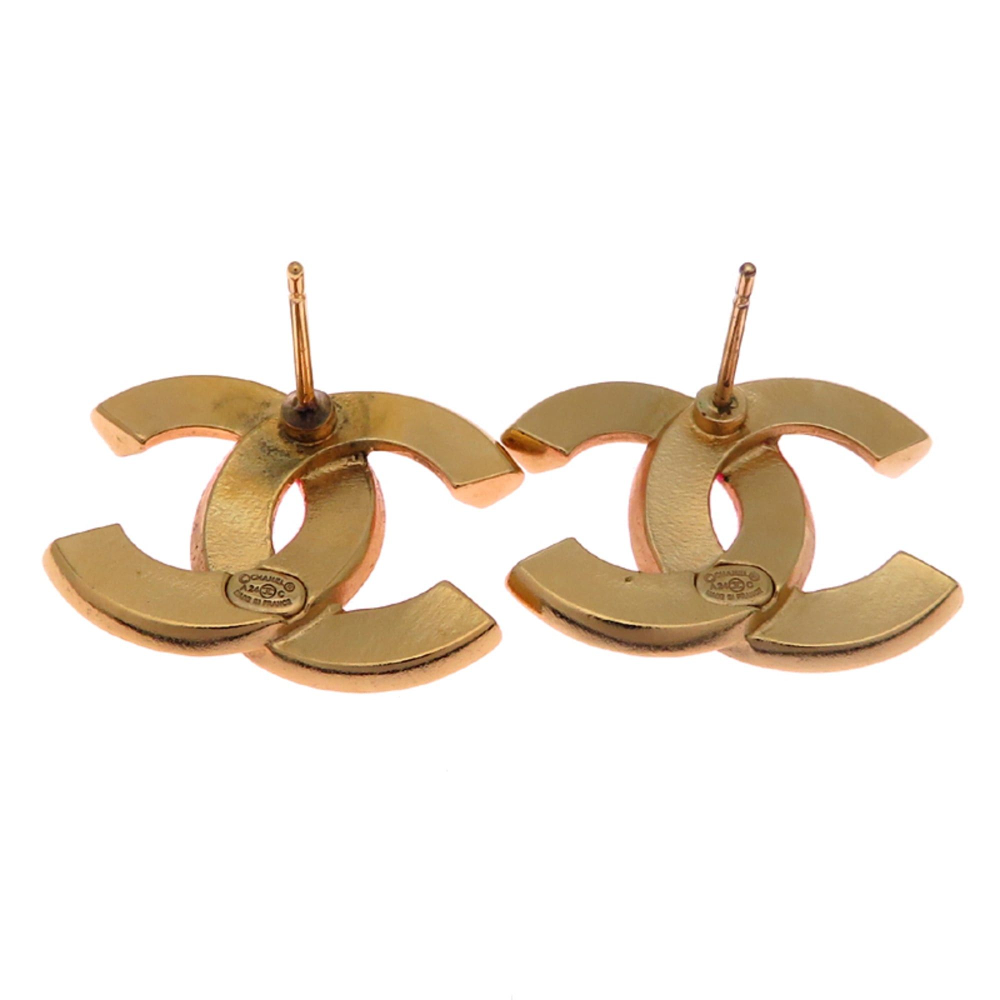 Chanel Chanel Coco Mark Women's Earrings GP Size ONE SIZE - 4 Thumbnail