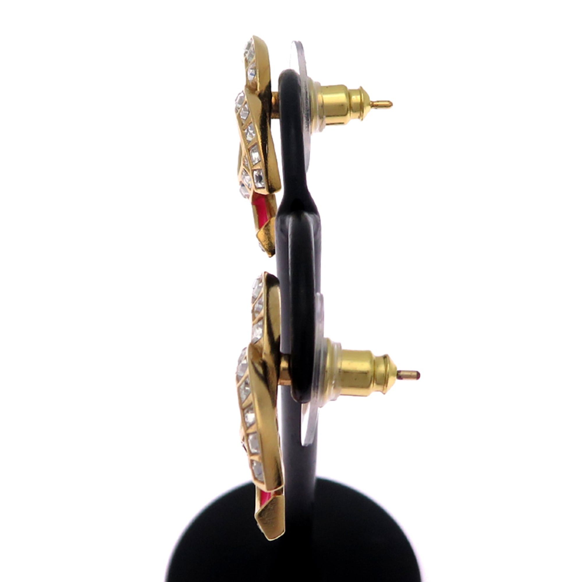 Chanel Chanel Coco Mark Women's Earrings GP Size ONE SIZE - 3 Thumbnail